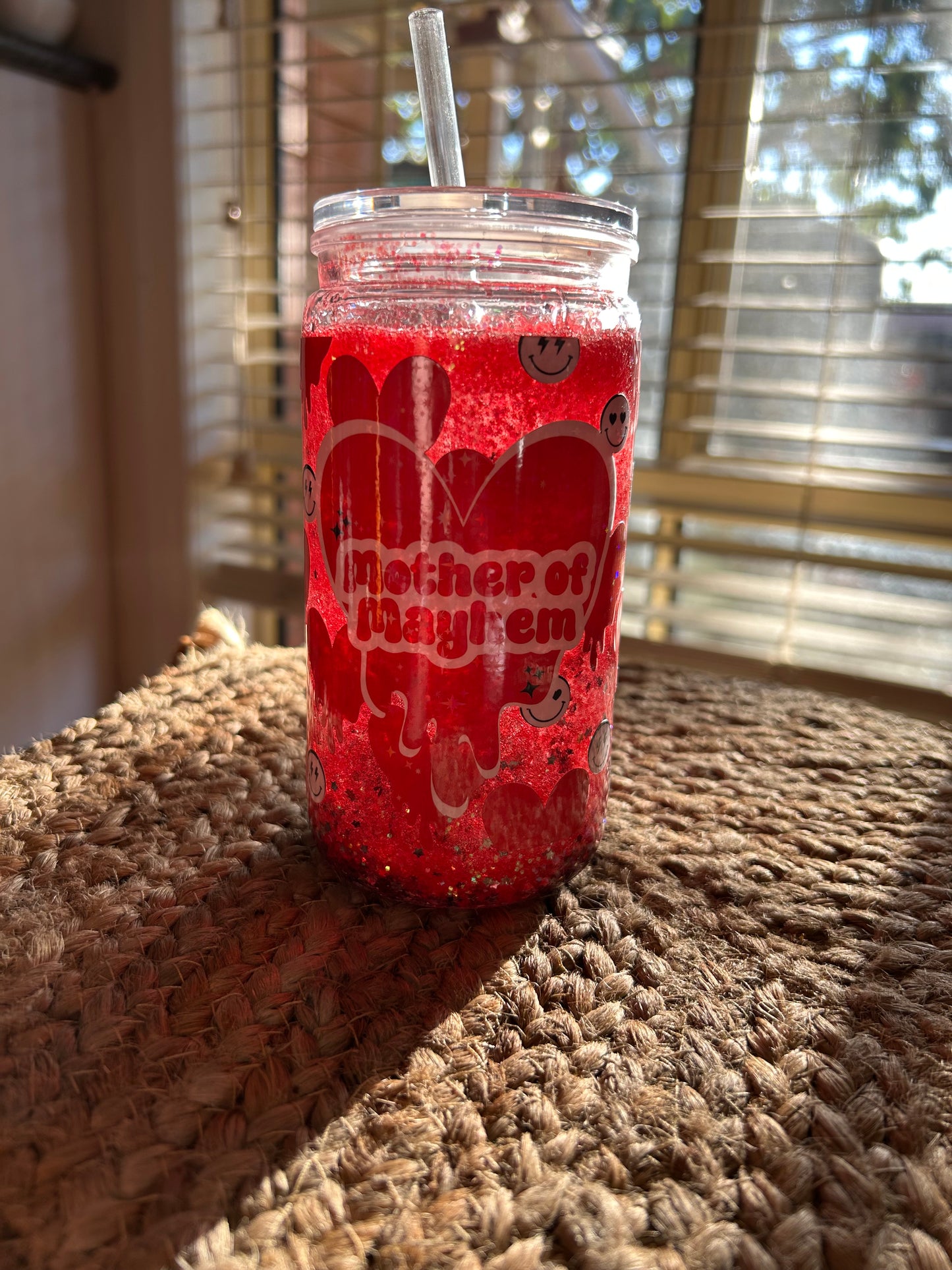 Mother of Mayhem Glitter Tumbler