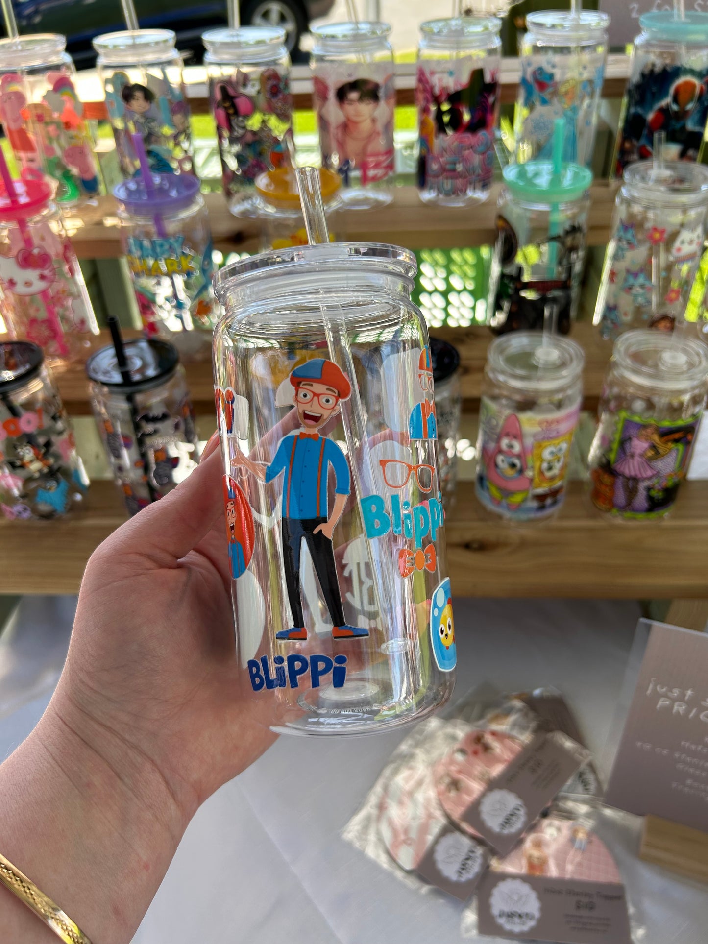 Blippi - 16oz Acrylic Cup W/acrylic lid & straw