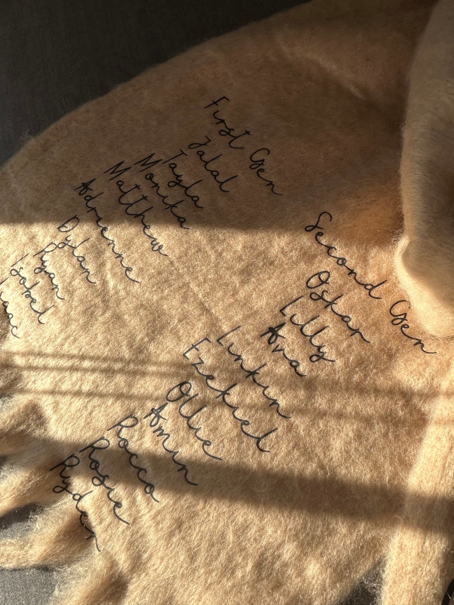Personalised scarf