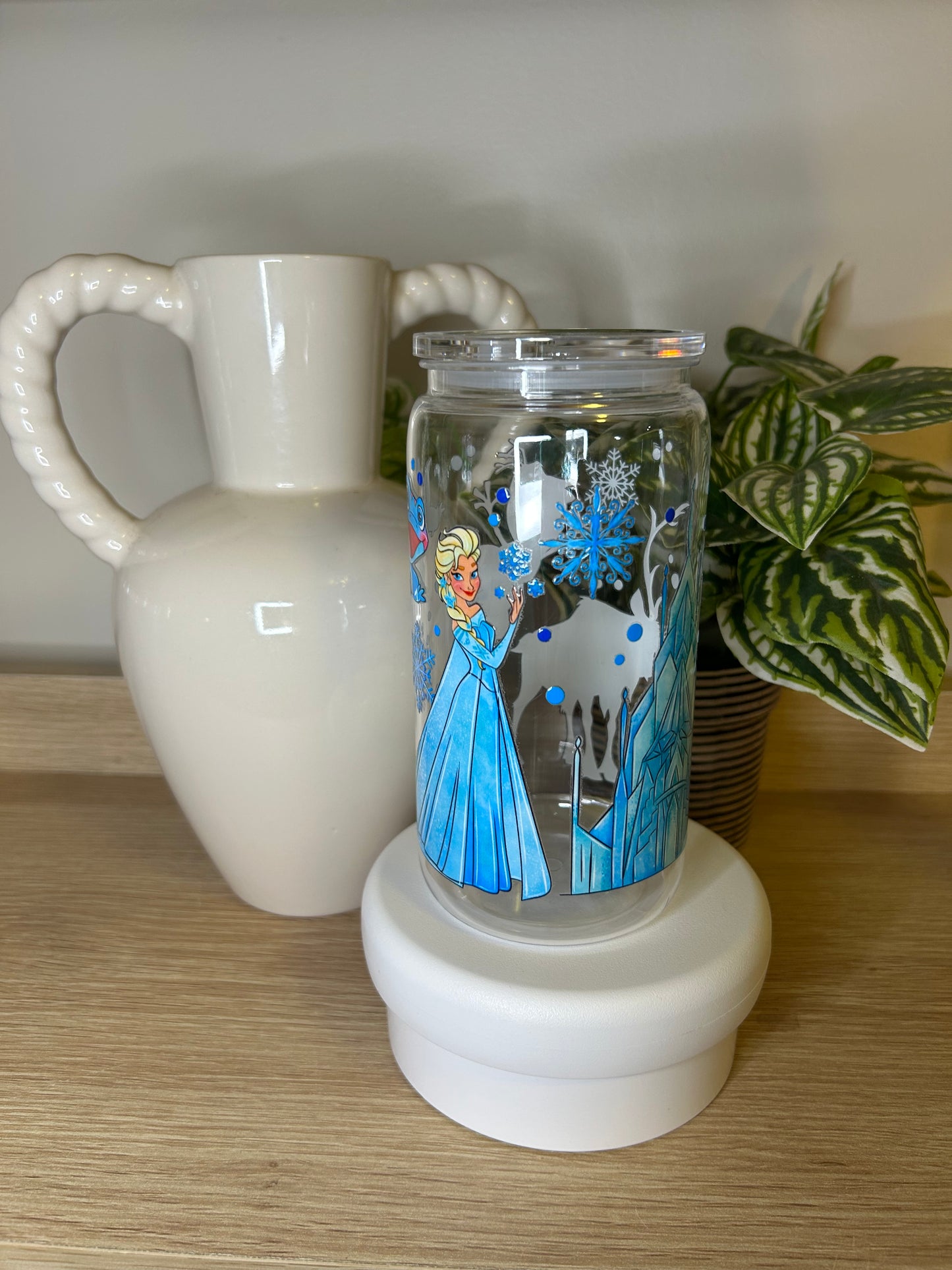 Elsa 16oz Acrylic Cup W/acrylic lid & straw