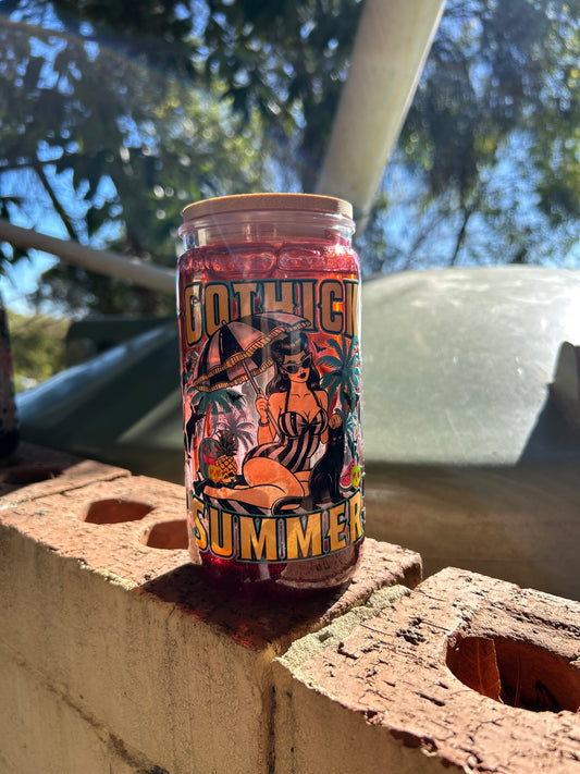 Thick Goth Blood Drip Acrylic Snowglobe Tumbler