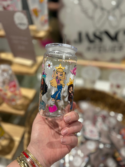 Acrylic Bratz Tumbler w/lid & straw