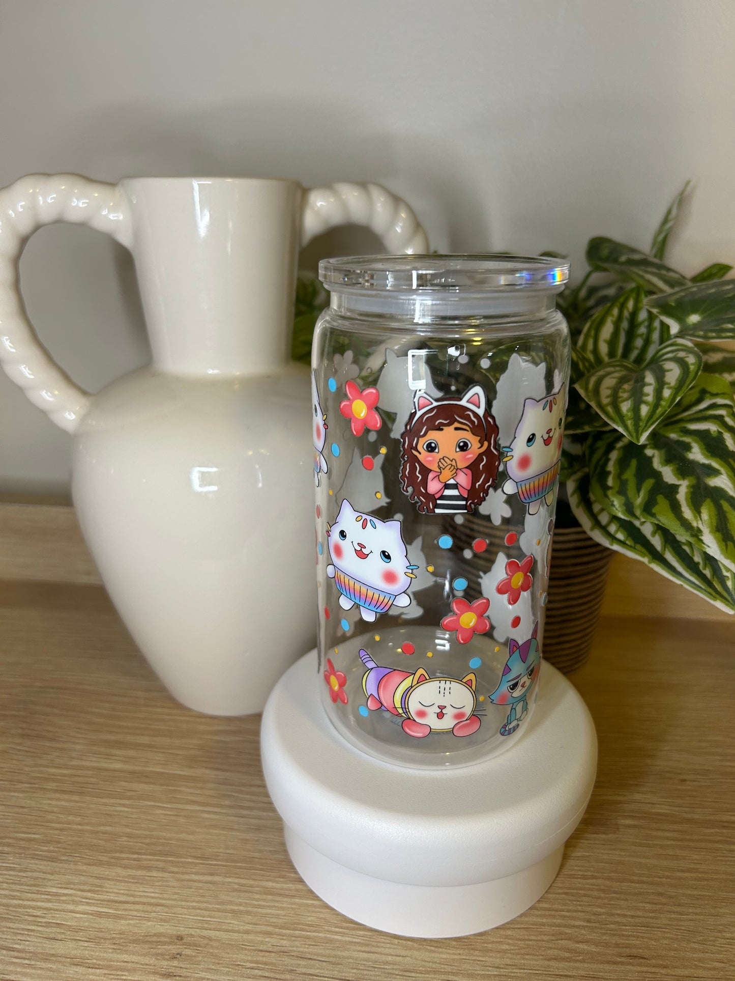 Gabby 16oz Acrylic Cup W/acrylic lid & straw