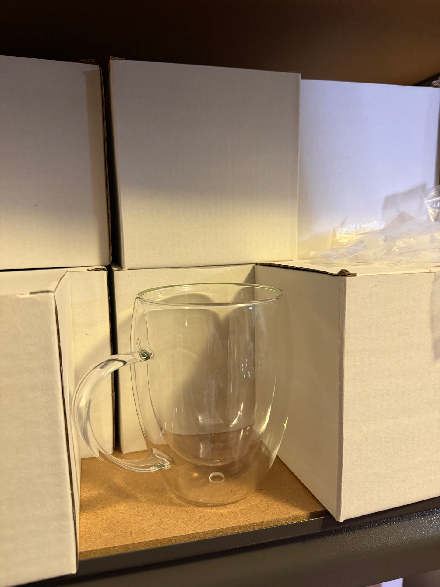 Blank 12oz Glass Snowglobe Mug