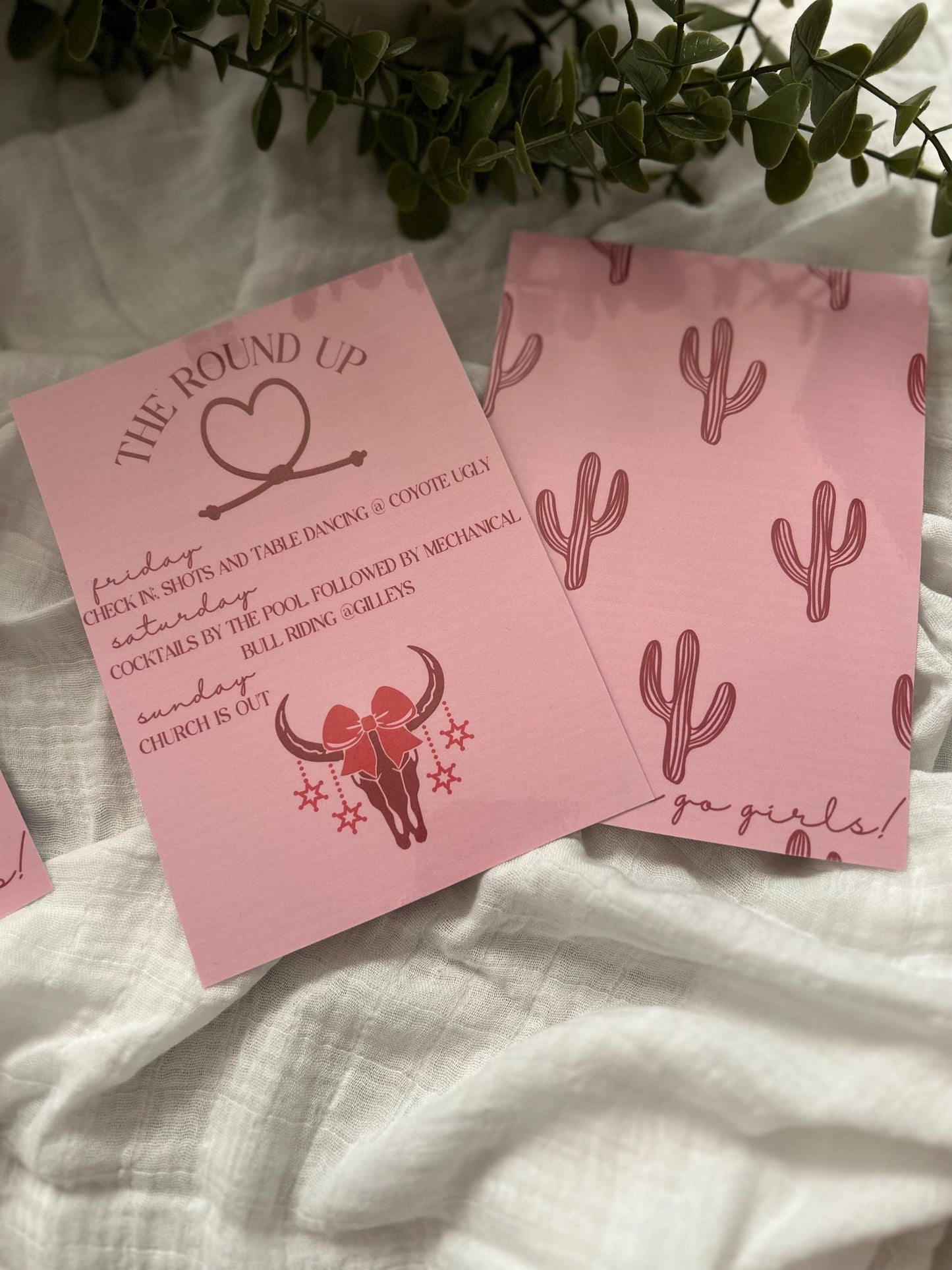 Cute Bachelorette Last Hoedown Bundle: Invitation and Program, My Last Hoedown, Rodeo/Martini Cowgirl Theme. Bachelorette wedding invitation