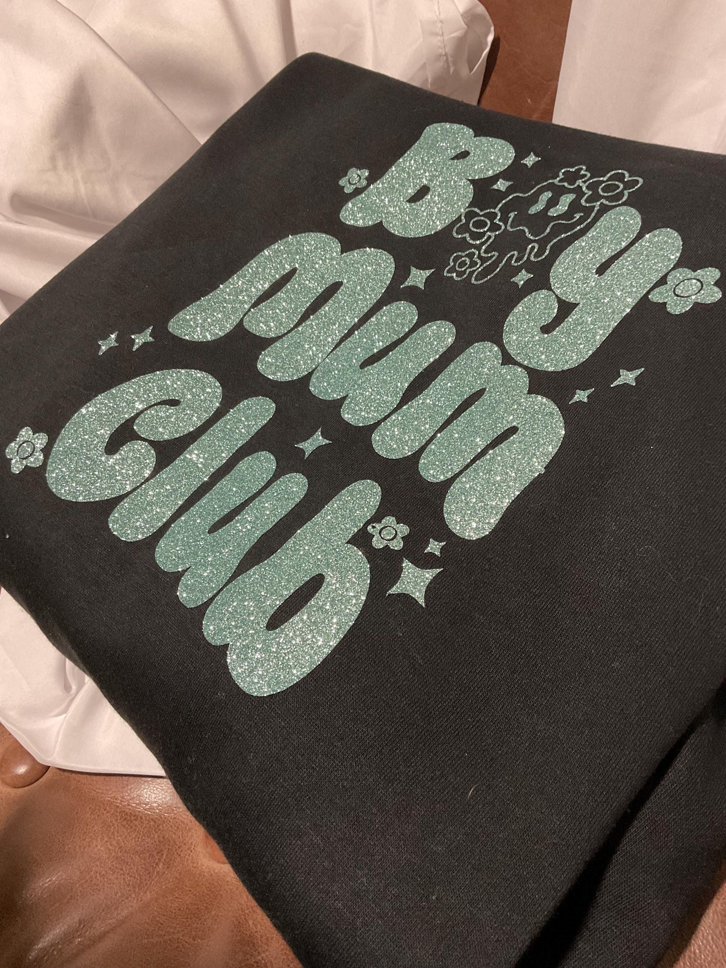 Crazy Club Matching kids and mum Mother’s Day sweatshirt - Mother of Mayhem, MoM, family matching jumpers crewneck personalised mum gift