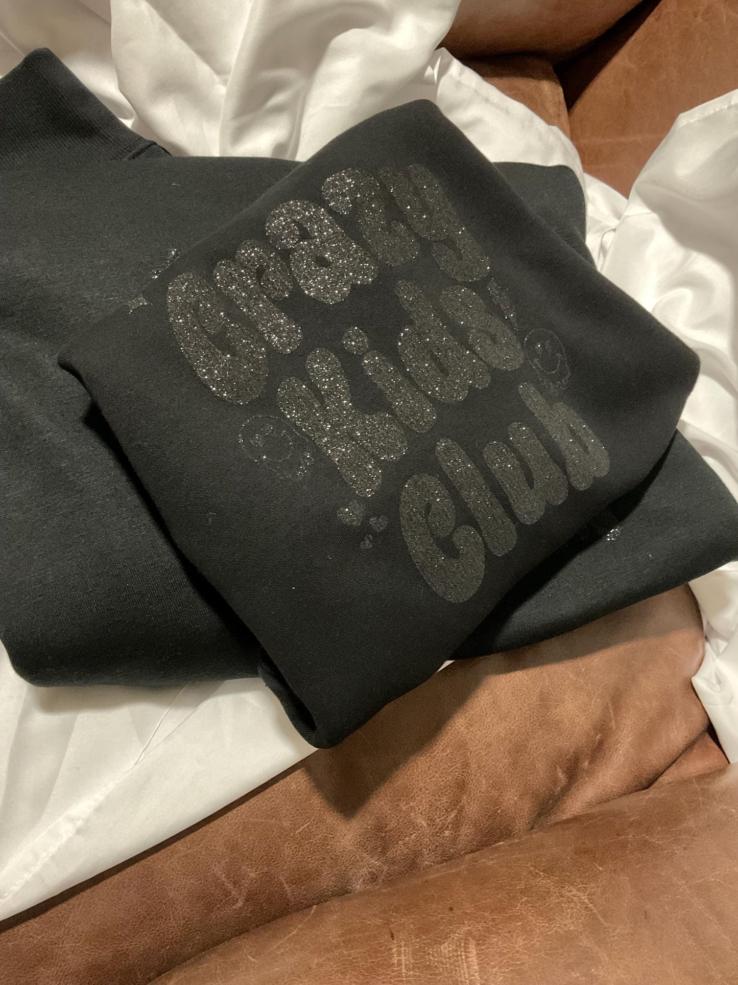 Crazy Club Black kids and mum Mother’s Day sweatshirt - Mother of Mayhem, MoM, family matching jumpers crewneck personalised mum gift