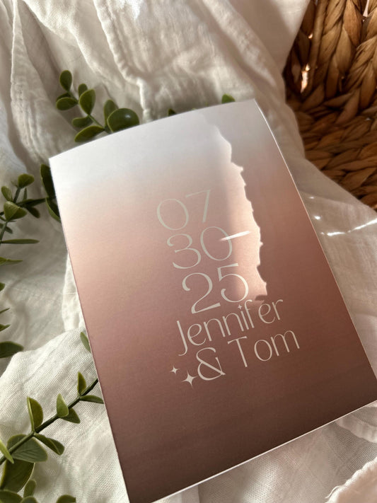 Gorgeous Elopement Announcement Template Wedding Invitation Just Married, Tied The Knot, Secret Wedding Intimate Las Vegas Digital Download