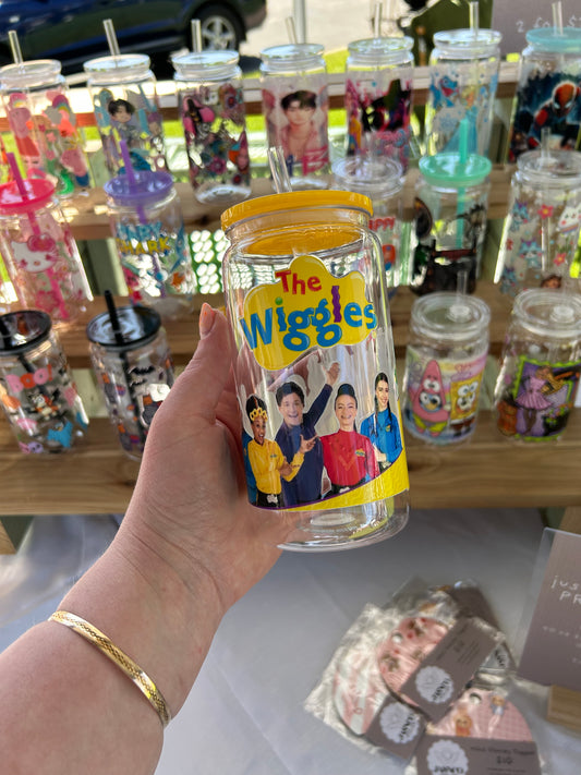 Wiggles - 16oz Acrylic Cup W/acrylic lid & straw