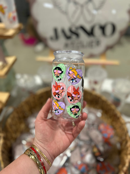 Powerpuff Girls Acrylic Tumbler w/lid & straw