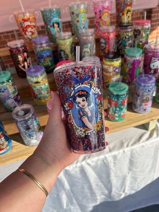 Snow Stadium 16oz Double Walled Acrylic Cup W/ lid & straw