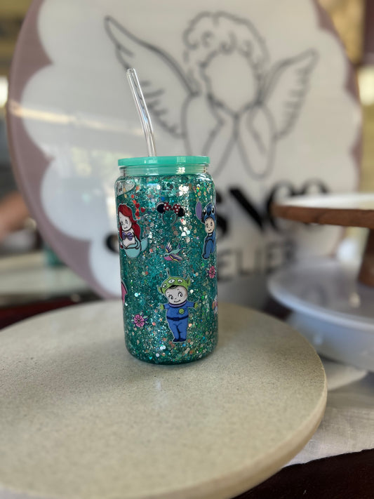 Custom ACRYLIC Snowglobe 16oz Tumbler