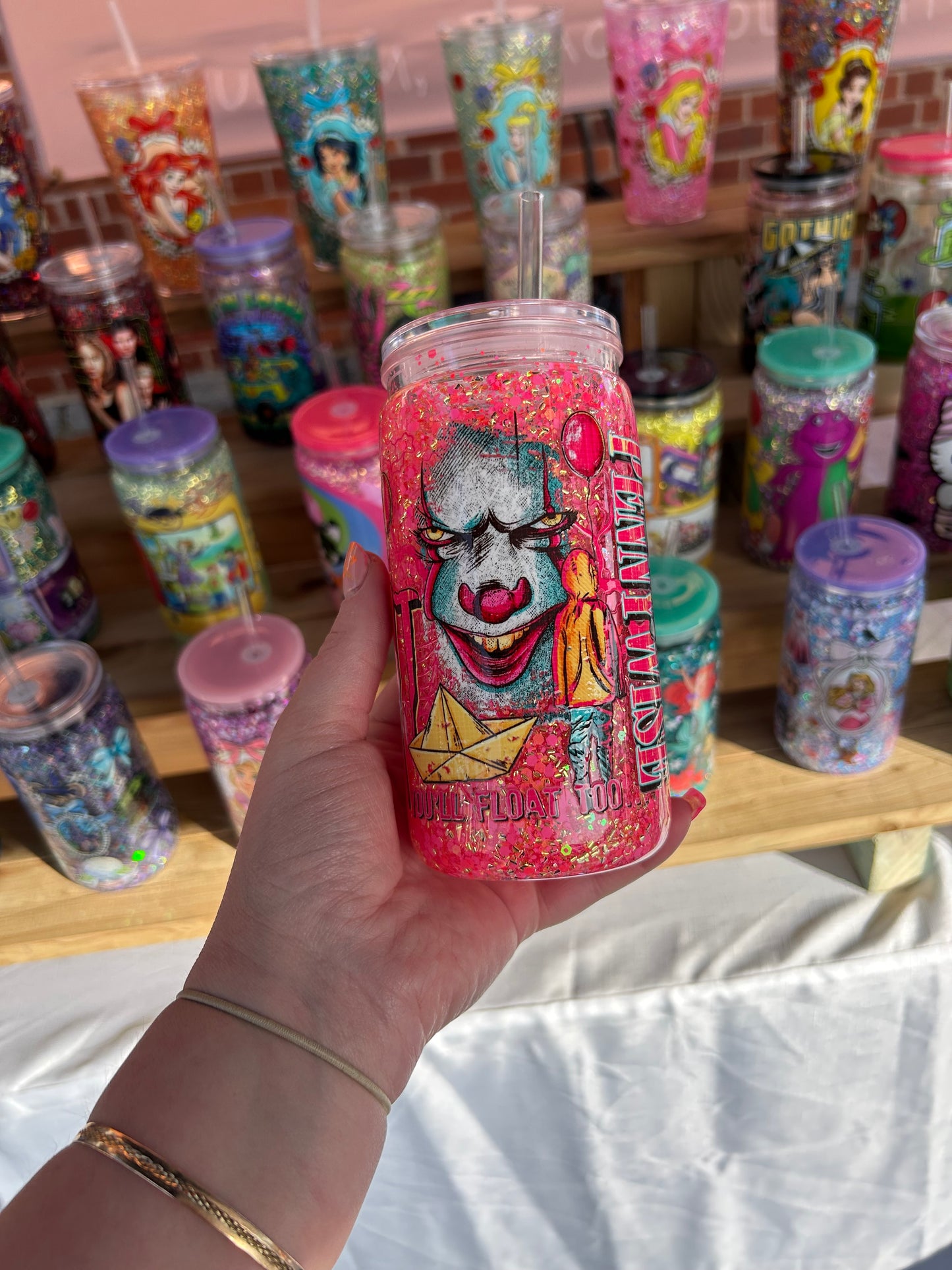 Pennywise Nostalgia Double Walled Acrylic Cup W/ lid & straw