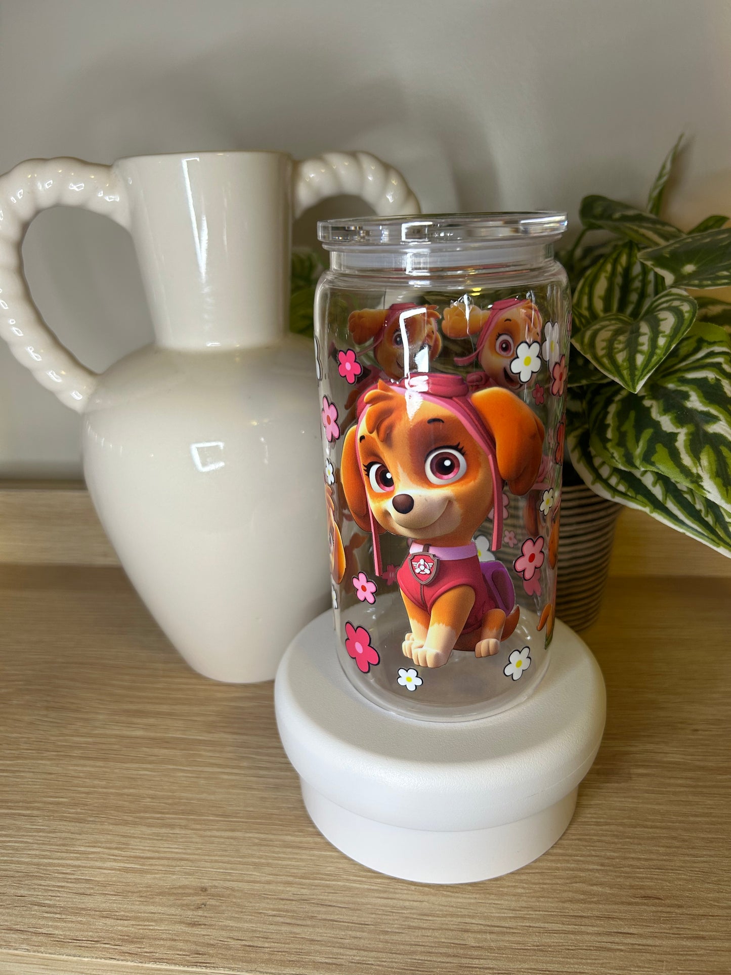 Skye 16oz Acrylic Cup W/acrylic lid & straw