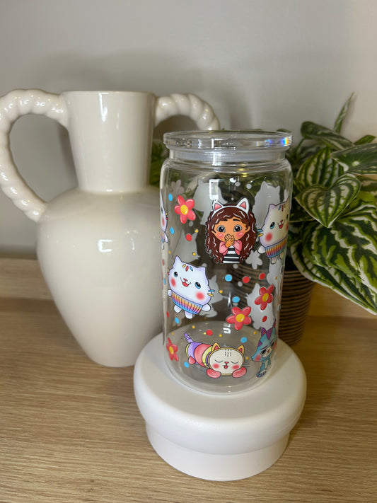 Gabby 16oz Acrylic Cup W/acrylic lid & straw