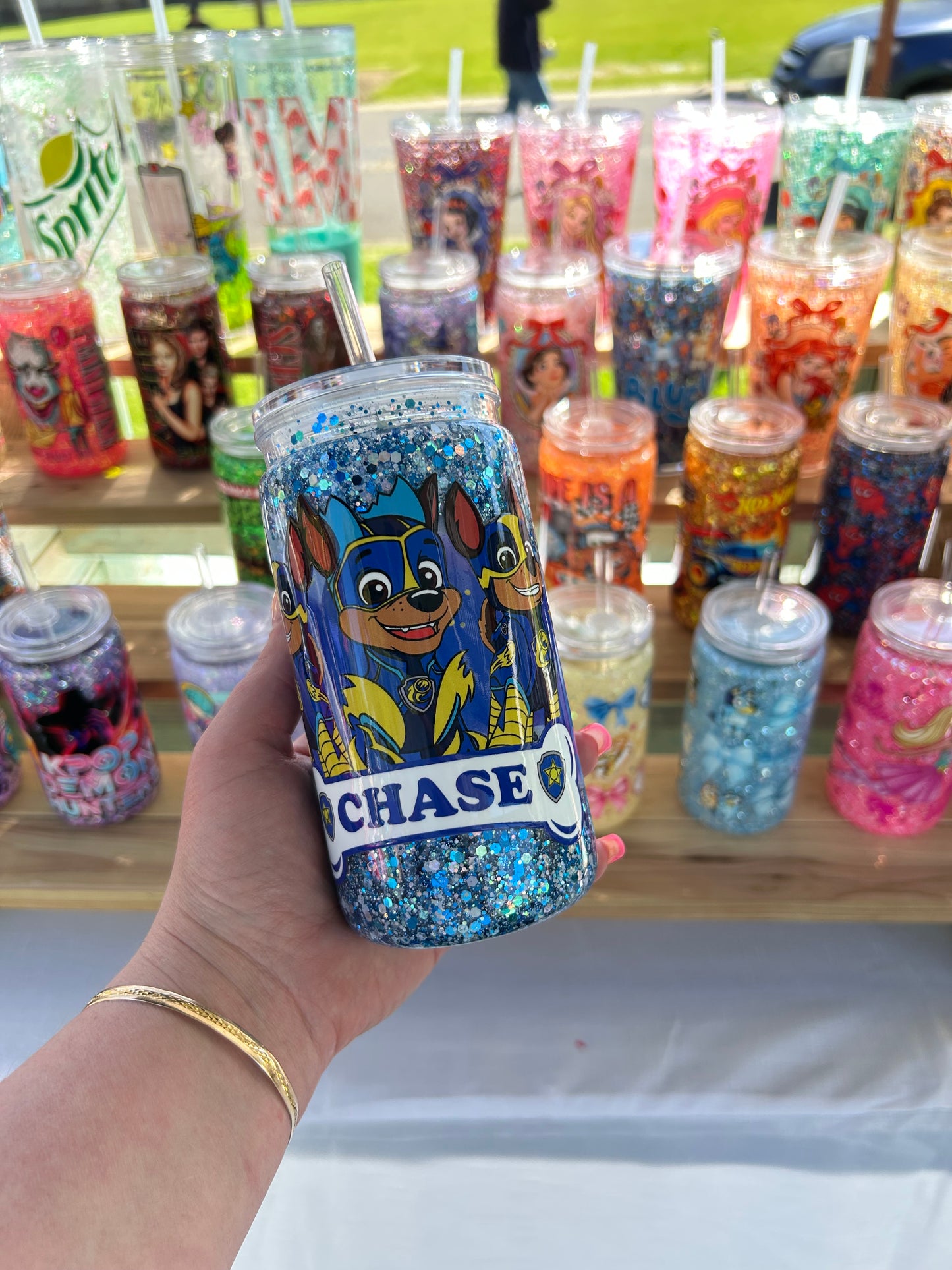 Chase - Double Walled Acrylic Cup W/ lid & straw