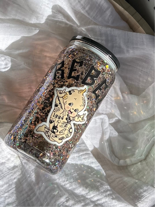 Rebel Snowglobe Glass Tumbler