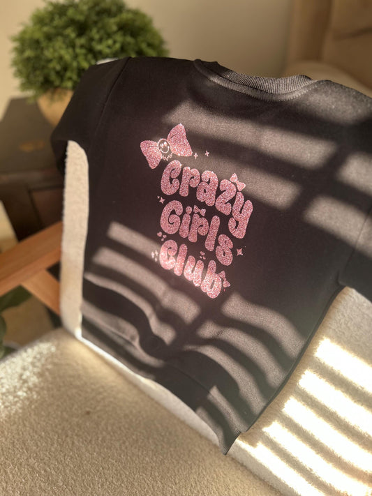 Crazy Club Matching kids and mum Mother’s Day sweatshirt - Mother of Mayhem, MoM, family matching jumpers crewneck personalised mum gift