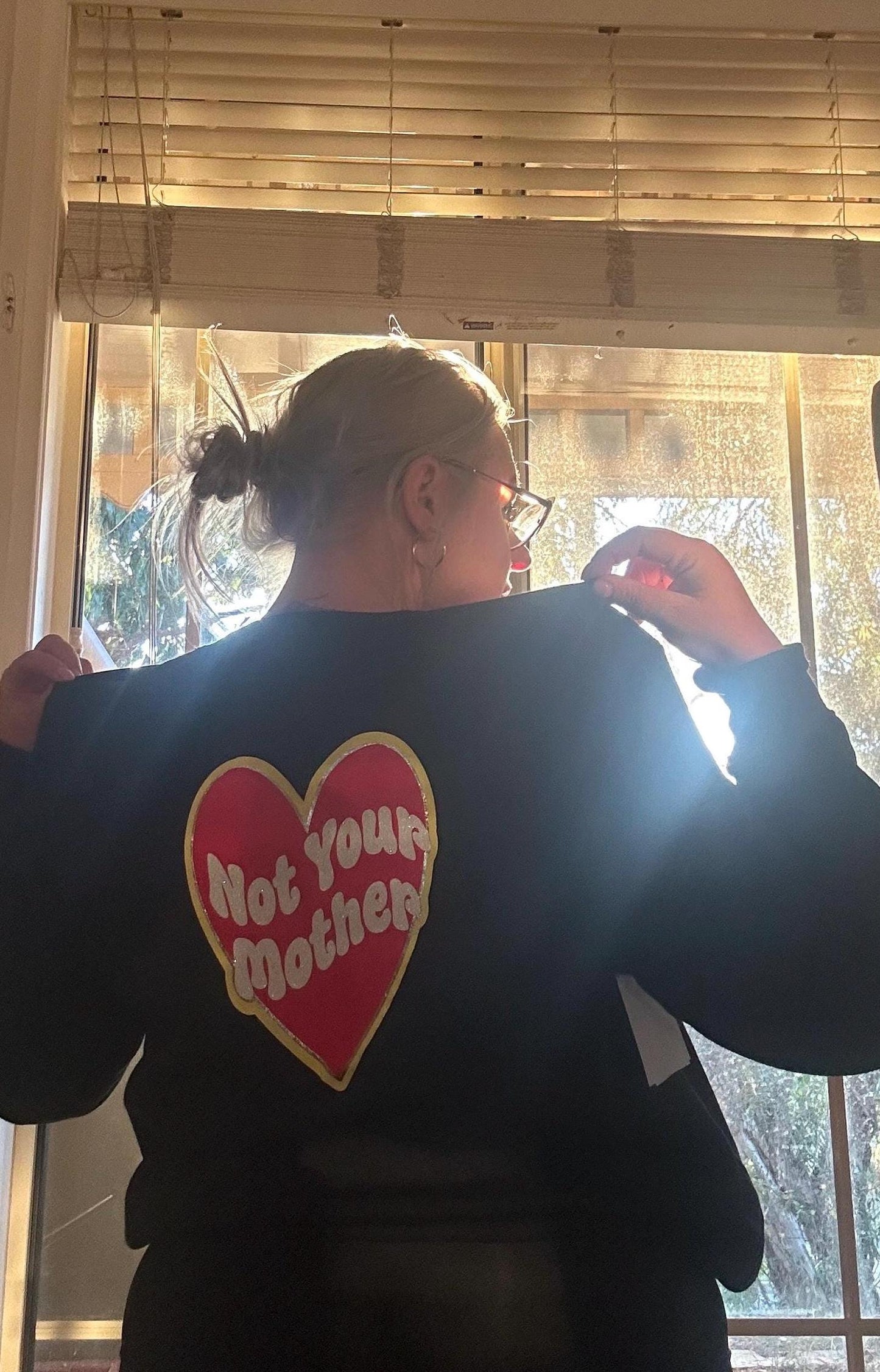 Not Your Mother MoM Mother’s Day sweatshirt - Mother of Mayhem, Not Your Mother, MoM, family matching jumpers crewneck personalised mum gift