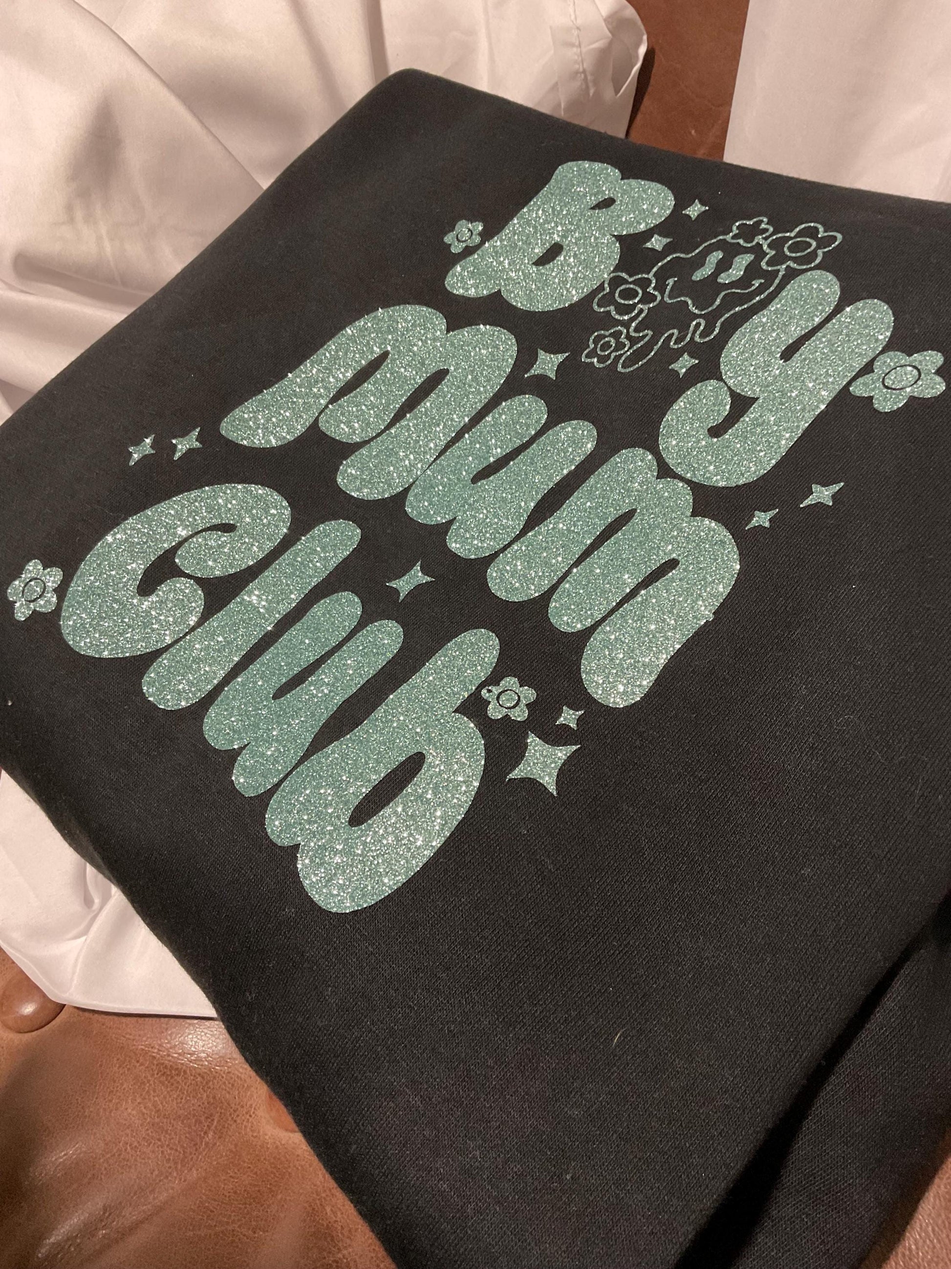 Crazy Club Matching kids and mum Mother’s Day sweatshirt - Mother of Mayhem, MoM, family matching jumpers crewneck personalised mum gift