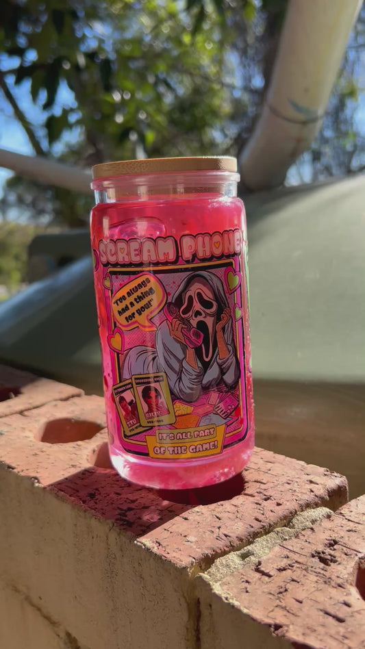 Scream Acrylic Drip Snowglobe Tumbler